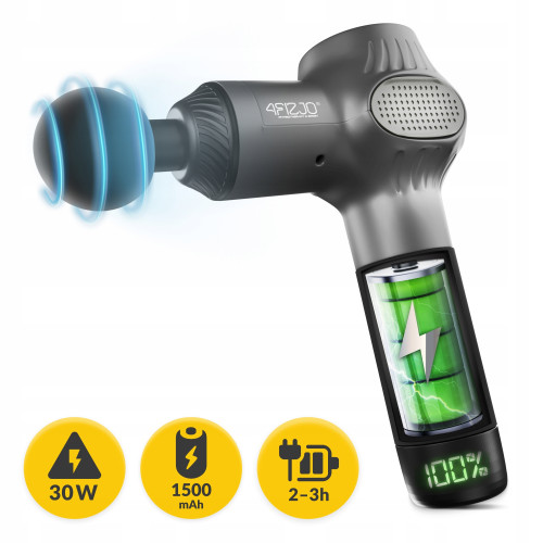 Массажер перкуссионный  4FIZJO Massage Gun Active  - фото №12